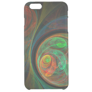 Rebirth Green Abstract Art Clear iPhone 6 Plus Case