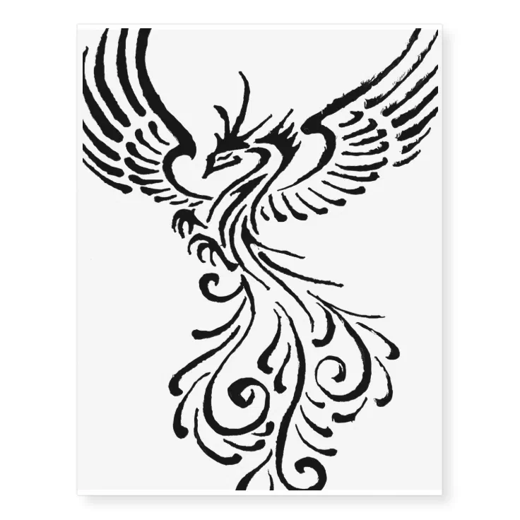 Rebirth Of The Phoenix Tribal Tattoo Design | Zazzle Rebirth Of The Phoenix Tribal Tattoo Design | Zazzle