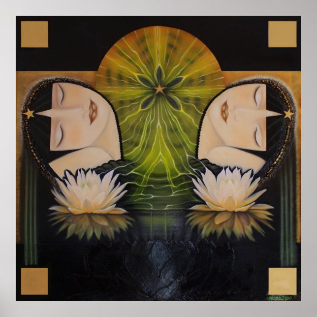 REBIRTH_ painting by Adela Stefanov Poster (Front)