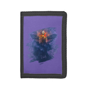 Rebirth. Skeleton with wings rising up Tri-fold Wallet