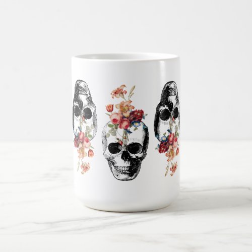 Rebirth _ Skulls Blossoming Coffee Mug