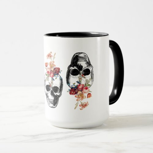 Rebirth _ Skulls Blossoming Mug
