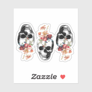 Rebirth - Skulls Blossoming Sticker