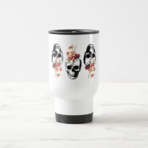 Rebirth - Skulls Blossoming Travel Mug