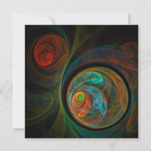 Rebirth Spiral Modern Cosmic Abstract Art