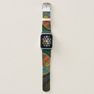 Rebirth Spiral Modern Cosmic Abstract Art Apple Watch Band