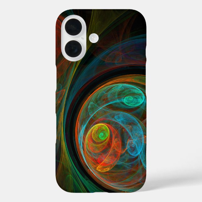 Rebirth Spiral Modern Cosmic Abstract Art Case-Mate iPhone Case (Back)