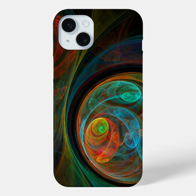 Rebirth Spiral Modern Cosmic Abstract Art Case-Mate iPhone Case (Back)