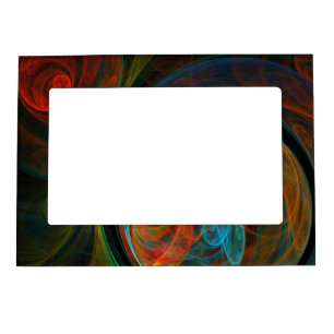 Rebirth Spiral Modern Cosmic Abstract Art Magnetic Photo Frame