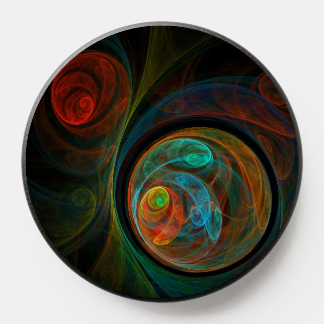 Rebirth Spiral Modern Cosmic Abstract Art PopSocket (Popsocket)
