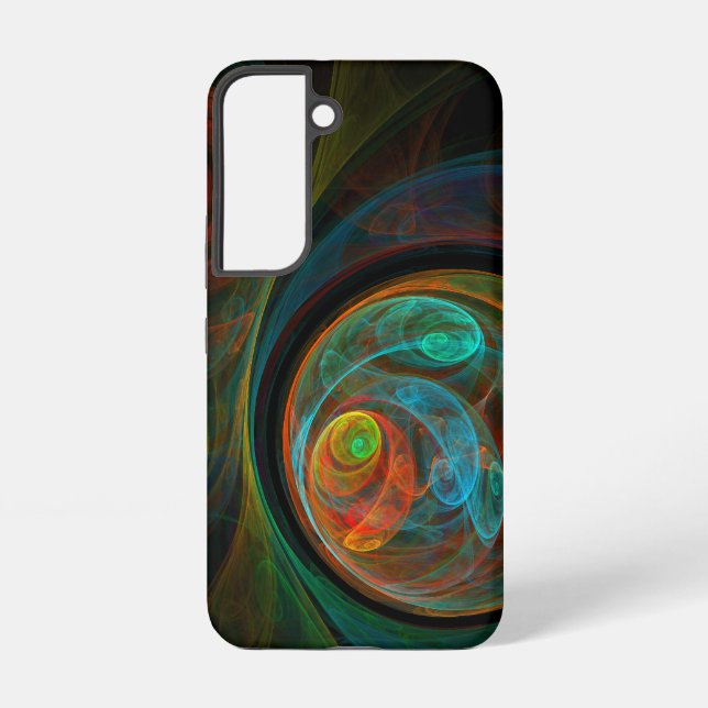 Rebirth Spiral Modern Cosmic Abstract Art Samsung Galaxy Case (Back)