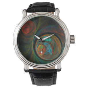 Rebirth Spiral Modern Cosmic Abstract Art Watch