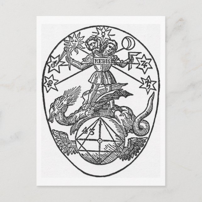 Rebis Symbol of Duality Postcard (Front)
