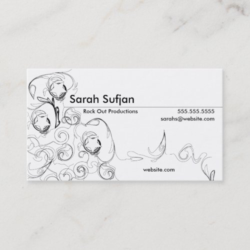 Reborn - Black &amp; White Business Card Template