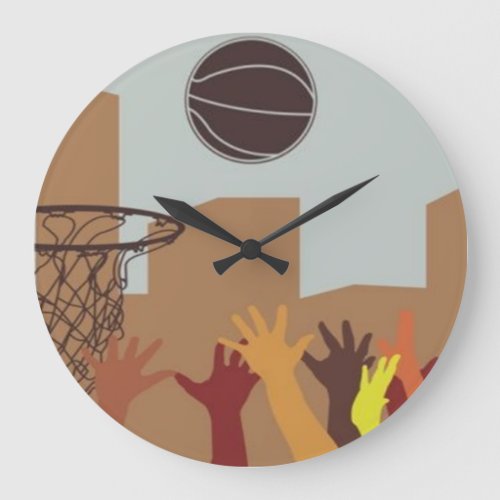 Rebound Basketball Wall Clock
