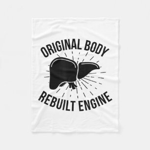 Rebuilt Liver Transplant Survivor Liver Transplant Fleece Blanket