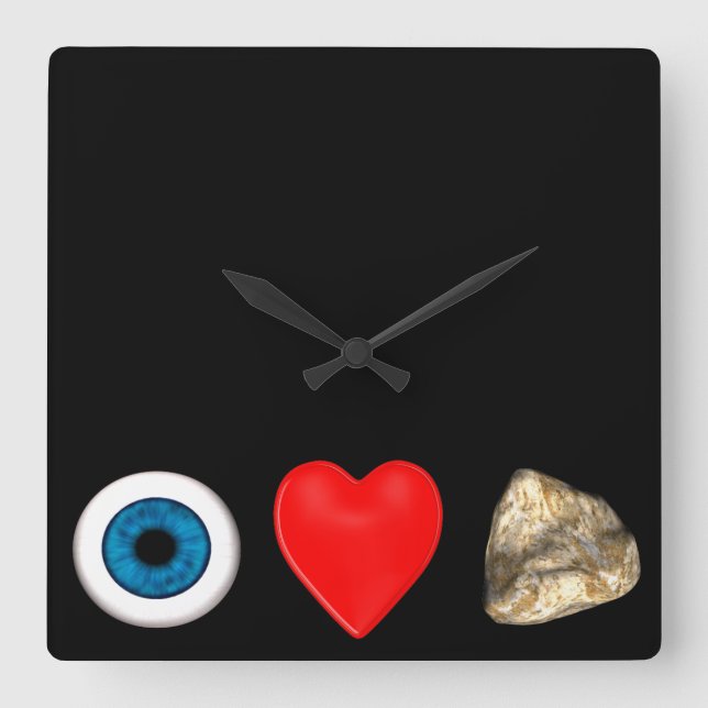 Rebus For Physicists Square Wall Clock (Front)