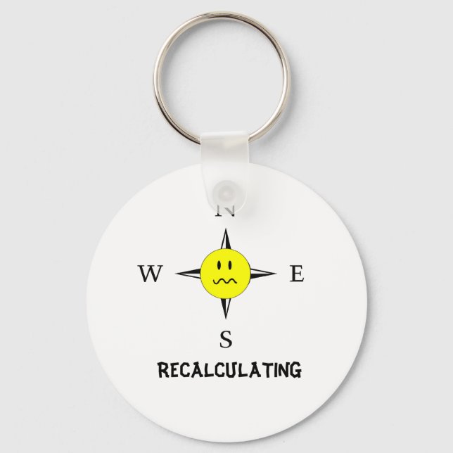 Recalculating Navigation Keychain (Front)