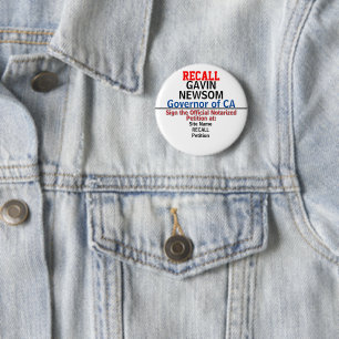 Recall CA Gov. Gavin Newsom or Any State Button
