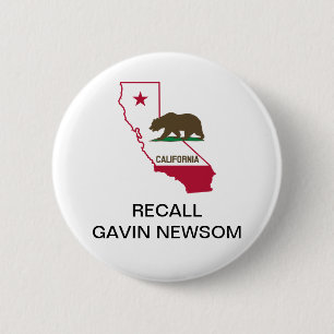 RECALL GAVIN NEWSOM GOVERNOR Button