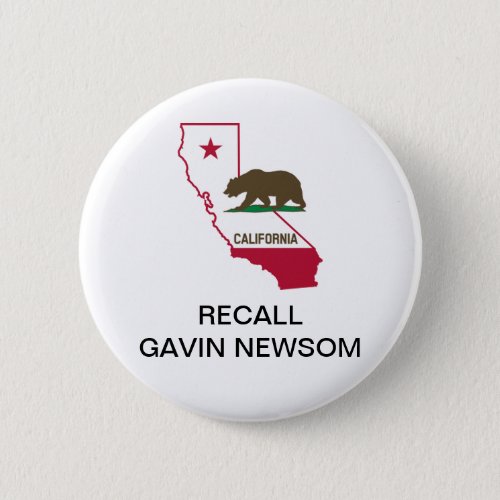 RECALL GAVIN NEWSOM GOVERNOR Button