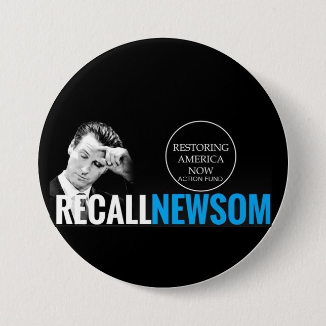 RECALL NEWSOM NOW BUTTON (Front)