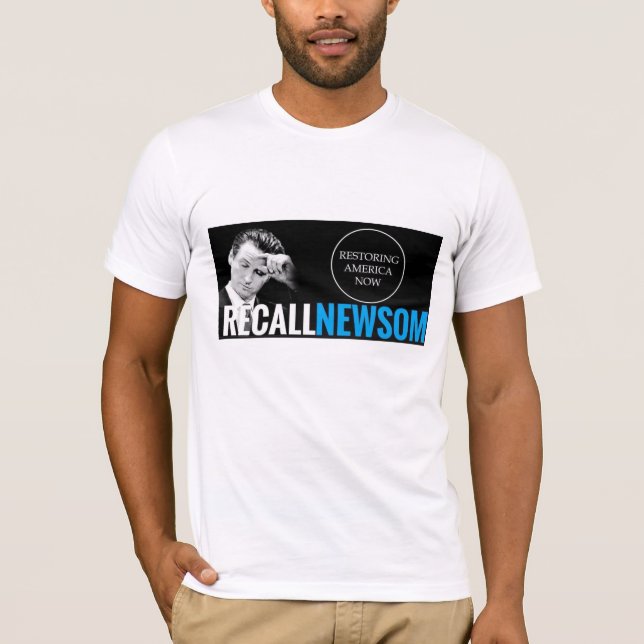 RECALL NEWSOM NOW T-SHIRT - MEN (Front)