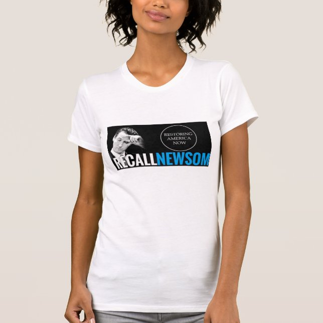 RECALL NEWSOM NOW T-SHIRT - WOMEN (Front)
