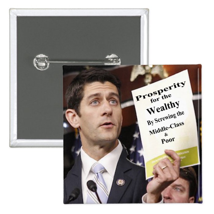 Recall Representative Paul Ryan Pinback Button