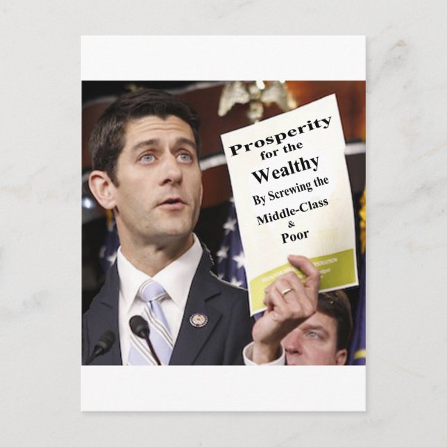 Recall Representative Paul Ryan Postcard (Front)
