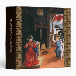 RECANATI ANNUNCIATION by Lorenzo Lotto 3 Ring Bind Binder