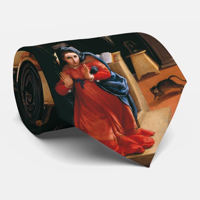 RECANATI ANNUNCIATION by Lorenzo Lotto  Neck Tie (Rolled)