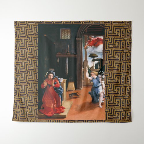 RECANATI ANNUNCIATION by Lorenzo Lotto Tapestry