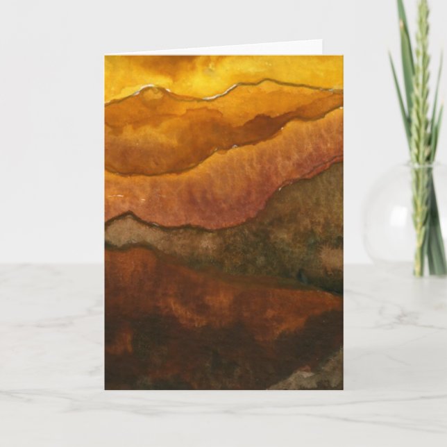 "Receading Hills" Country Roads Greeting Card (Front)