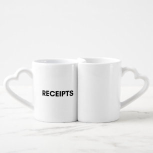 receipts coffee mug set