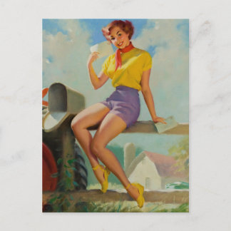 Receive A Mail Pin-Up Postcard