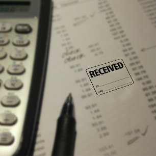 Received, Accountant, Small Business  Rubber Stamp