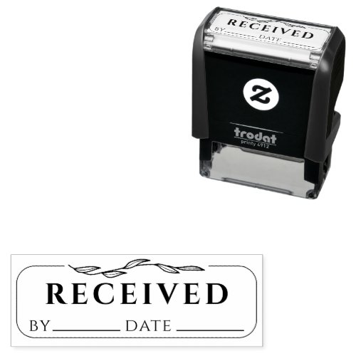 RECEIVED Business Bookkeeping Signature Date Self_inking Stamp
