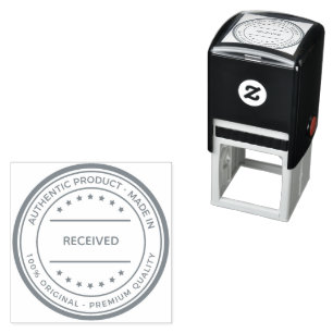 Received Quality Seal Gray Ink Original Premium Self-inking Stamp