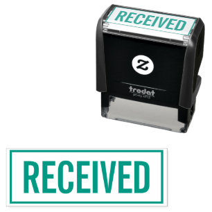 Received self-inking office stamp for deliveries