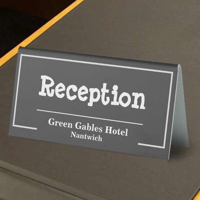 Reception Area Reception Desk Top Table Tent (Creator Uploaded)