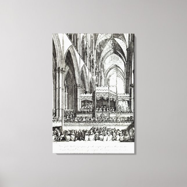 Reception  at the Commemoration of Handel Canvas Print (Front)