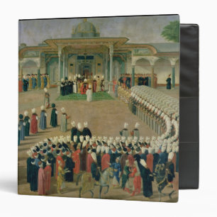 Reception at the Court of Sultan Selim III 3 Ring Binder