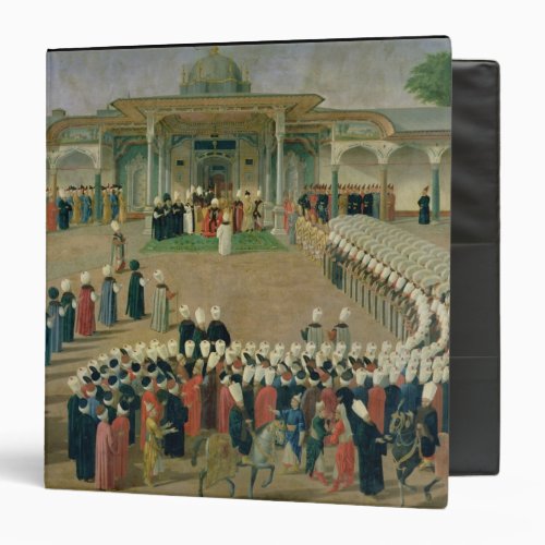 Reception at the Court of Sultan Selim III 3 Ring Binder