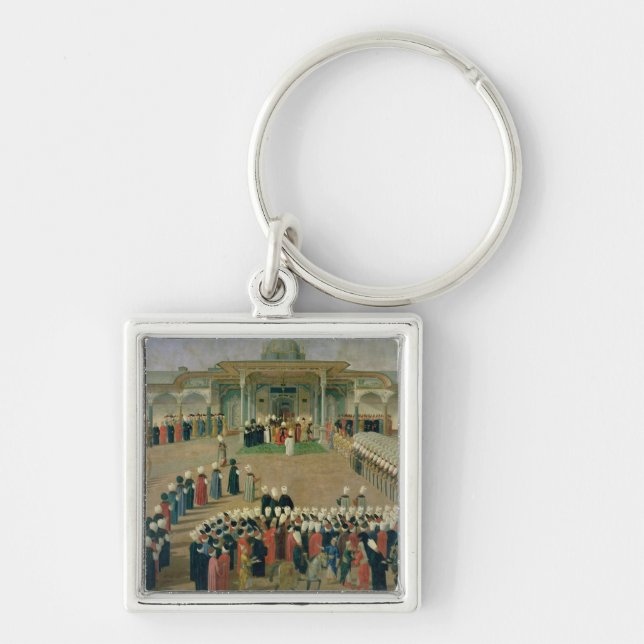 Reception at the Court of Sultan Selim III Keychain (Front)