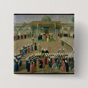Reception at the Court of Sultan Selim III Pinback Button