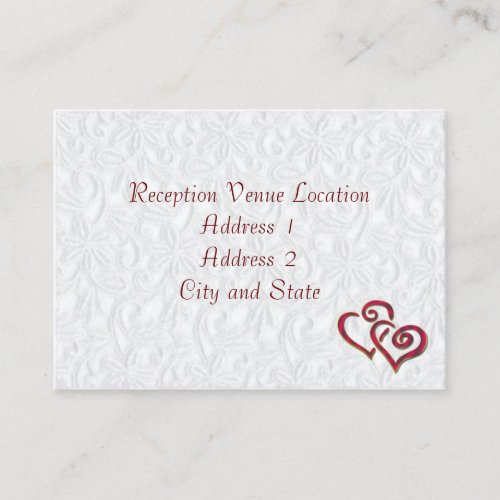 Reception Card Business Cards