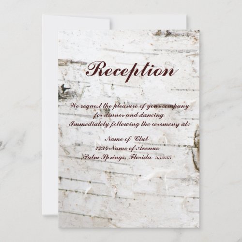 Reception card