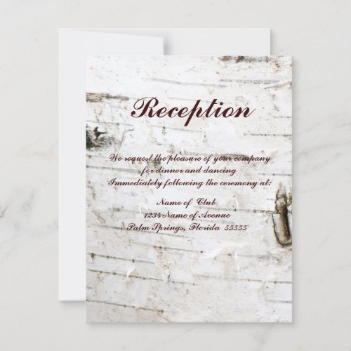 Reception card