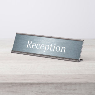 Reception Desk Name Plate